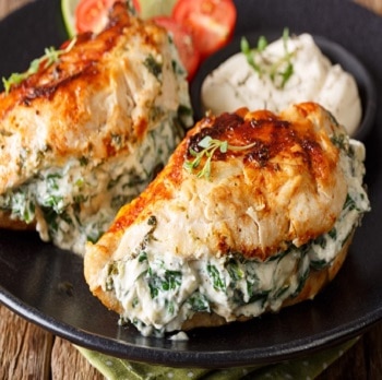 Rich’s Stuffed Chicken Breast with Mac & Cheese Mexicana